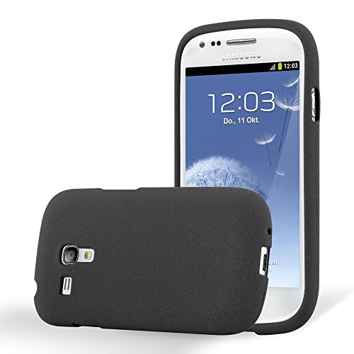 Cadorabo Hülle kompatibel mit Samsung Galaxy S3 Mini Schutzhülle TPU Silikon Case Frost Design Slim Kratzfest Weiche Gummi mit Rundumschutz Case Hülle für Galaxy S3 Mini in Schwarz Cadorabo Hülle kompatibel mit Samsung Galaxy S3 Mini Schutzhülle TPU Silikon Case Frost Design Slim Kratzfest Weiche Gummi mit Rundumschutz Case Hülle für Galaxy S3 Mini in Schwarz von Cadorabo