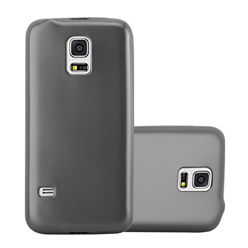 Cadorabo Hülle kompatibel mit Samsung Galaxy S5 / S5 NEO Schutzhülle TPU Silikon Case Metallic Design Slim Kratzfest Weiche Gummi mit Rundumschutz Case Hülle für Galaxy S5 / S5 NEO in Grau Cadorabo Hülle kompatibel mit Samsung Galaxy S5 / S5 NEO Schutzhülle TPU Silikon Case Metallic Design Slim Kratzfest Weiche Gummi mit Rundumschutz Case Hülle für Galaxy S5 / S5 NEO in Grau von Cadorabo