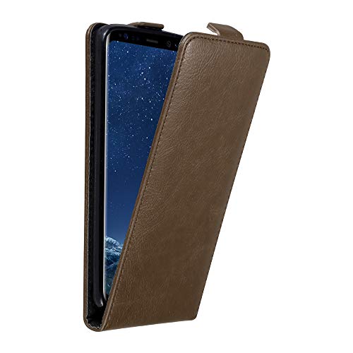 Cadorabo Hülle kompatibel mit Samsung Galaxy S8 Plus Flip Design aus Premium Kunst Leder Flip Klappbare Stoßfeste Magnetische Cover Hülle für Galaxy S8 Plus Tasche in Braun Cadorabo Hülle kompatibel mit Samsung Galaxy S8 Plus Flip Design aus Premium Kunst Leder Flip Klappbare Stoßfeste Magnetische Cover Hülle für Galaxy S8 Plus Tasche in Braun von Cadorabo