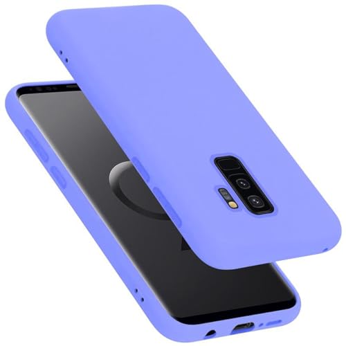 Cadorabo Hülle kompatibel mit Samsung Galaxy S9 Plus Schutzhülle TPU Silikon Case Liquid Design Slim Kratzfest Liquidsilikon Microfaser mit Rundumschutz Case Hülle für Galaxy S9 Plus in Lila von Cadorabo