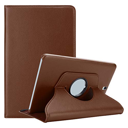 Cadorabo Hülle kompatibel mit Samsung Galaxy Tab S3 (9.7 Zoll) Tablethülle ohne Auto Wake Up aus Premium Kunst Leder Flip Klappbare Stoßfeste Cover Hülle für Galaxy Tab S3 (9.7 Zoll) Tasche in Braun von Cadorabo