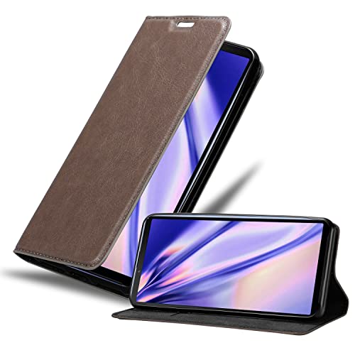 Cadorabo Hülle kompatibel mit Sony Xperia 10 III aus Premium Kunst Leder Flip Klappbare Stoßfeste Magnetische [Standfunktion] [Kartenfächern] Cover Hülle für Sony Xperia 10 III Tasche in Braun von Cadorabo