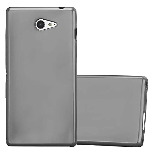 Cadorabo Hülle kompatibel mit Sony Xperia M2 / M2 Aqua Schutzhülle TPU Silikon Case Metallic Design Slim Kratzfest Weiche Gummi mit Rundumschutz Case Hülle für Sony Xperia M2 / M2 Aqua in Grau Cadorabo Hülle kompatibel mit Sony Xperia M2 / M2 Aqua Schutzhülle TPU Silikon Case Metallic Design Slim Kratzfest Weiche Gummi mit Rundumschutz Case Hülle für Sony Xperia M2 / M2 Aqua in Grau von Cadorabo