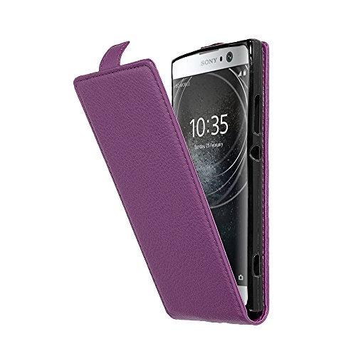 Cadorabo Hülle kompatibel mit Sony Xperia XA2 Flip Design aus Premium Kunst Leder Flip Klappbare Stoßfeste Magnetische Cover Hülle für Sony Xperia XA2 Tasche in Lila Cadorabo Hülle kompatibel mit Sony Xperia XA2 Flip Design aus Premium Kunst Leder Flip Klappbare Stoßfeste Magnetische Cover Hülle für Sony Xperia XA2 Tasche in Lila von Cadorabo
