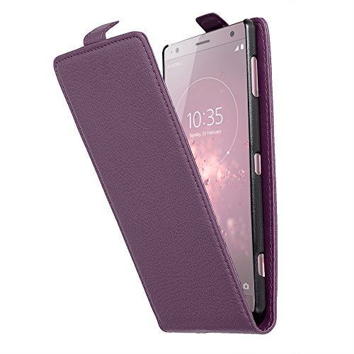 Cadorabo Hülle kompatibel mit Sony Xperia XZ2 Flip Design aus Premium Kunst Leder Flip Klappbare Stoßfeste Magnetische Cover Hülle für Sony Xperia XZ2 Tasche in Lila Cadorabo Hülle kompatibel mit Sony Xperia XZ2 Flip Design aus Premium Kunst Leder Flip Klappbare Stoßfeste Magnetische Cover Hülle für Sony Xperia XZ2 Tasche in Lila von Cadorabo