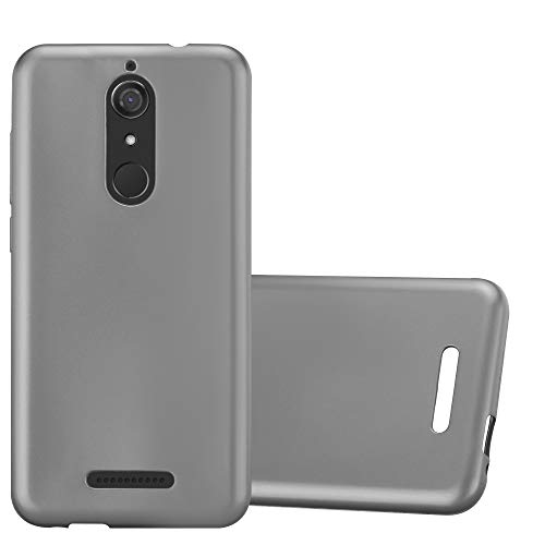 Cadorabo Hülle kompatibel mit WIKO View Schutzhülle TPU Silikon Case Metallic Design Slim Kratzfest Weiche Gummi mit Rundumschutz Case Hülle für WIKO View in Grau von Cadorabo