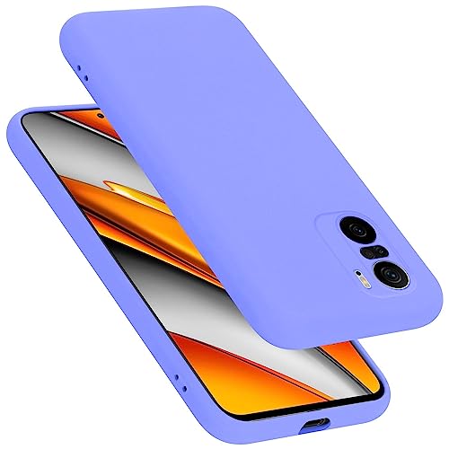 Cadorabo Hülle kompatibel mit Xiaomi Mi 11i / Poco F3 Schutzhülle TPU Silikon Case Liquid Design Slim Kratzfest Weiche Silikon Microfaser mit Rundumschutz Hülle für Xiaomi Mi 11i / Poco F3 in Lila von Cadorabo