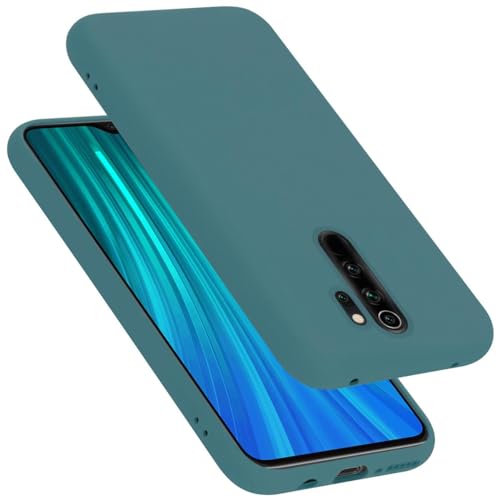 Cadorabo Hülle kompatibel mit Xiaomi RedMi Note 8 PRO Schutzhülle TPU Silikon Case Liquid Design Slim Kratzfest Liquidsilikon Microfaser Case Hülle für Xiaomi RedMi Note 8 PRO in Grün von Cadorabo