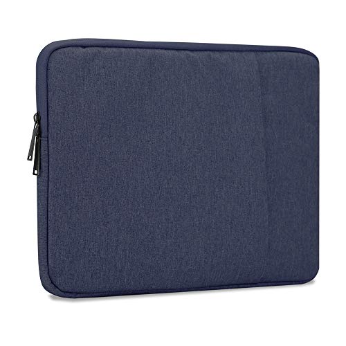 Cadorabo Laptop/Tablet Tasche 15,6'" Zoll in DUNKEL BLAU – Notebook Computer Tasche aus Stoff mit Samt-Innenfutter und Fach mit Anti-Kratz Reißverschluss – Schutzhülle Sleeve Case von Cadorabo