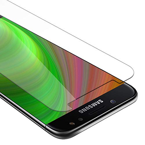 Cadorabo Panzer Schutz Glas für Samsung Galaxy J7 2017 - Schutzfolie in Ultra-Klar Hüllen freundlich - Gehärtetes (Tempered) Glas Dipslayschutz Folie in 9H Härte Anti Kratzer von Cadorabo