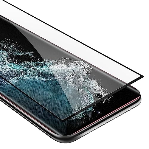 Cadorabo Panzerfolie für Samsung Galaxy S22 ULTRA Schutzfolie, [Case Friendly] [Anti-Kratzer] [Anti-Fingerabdruck] Gehärtetem Glas Tempered Displayschutzfolie für Galaxy S22 ULTRA von Cadorabo