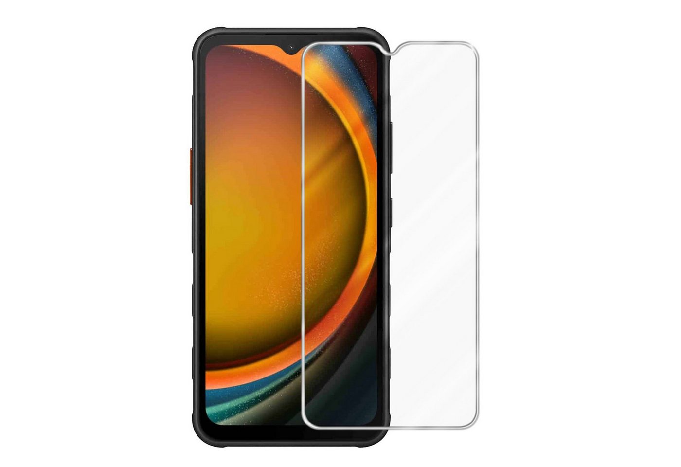Cadorabo Schutzfolie für Samsung Xcover 7 Schutzfolie, (1-St), Schutzfolie Panzer Folie (Tempered) Display Schutzglas 3D Touch von Cadorabo