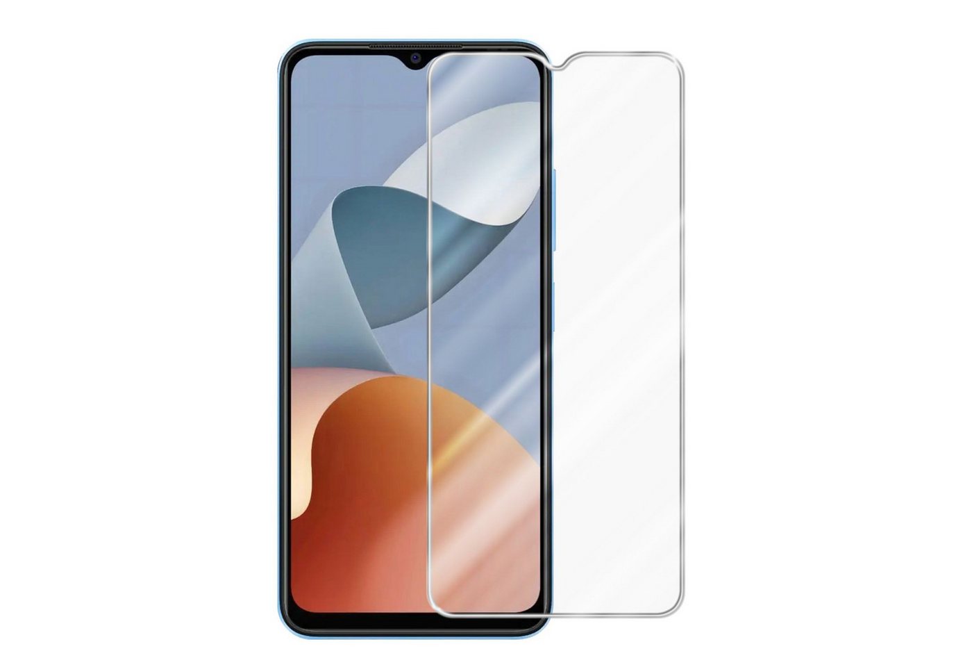 Cadorabo Schutzfolie für ZTE Blade A54 Schutzfolie, (1-St), Schutzfolie Panzer Folie (Tempered) Display Schutzglas 3D Touch von Cadorabo