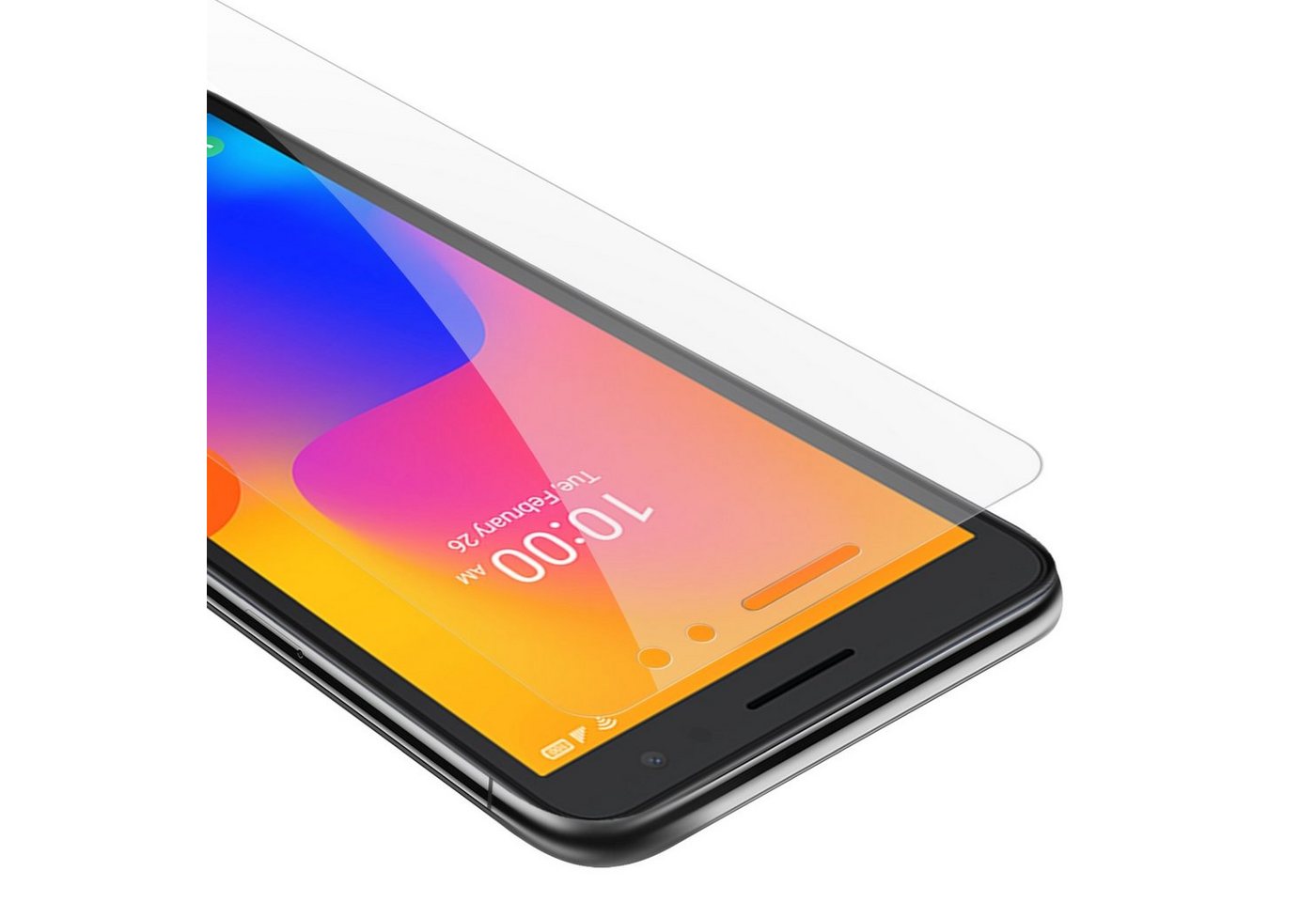 Cadorabo Schutzfolie für Alcatel 1B 2022 Schutzfolie, (1-St), Schutzfolie Panzer Folie (Tempered) Display Schutzglas 3D Touch von Cadorabo
