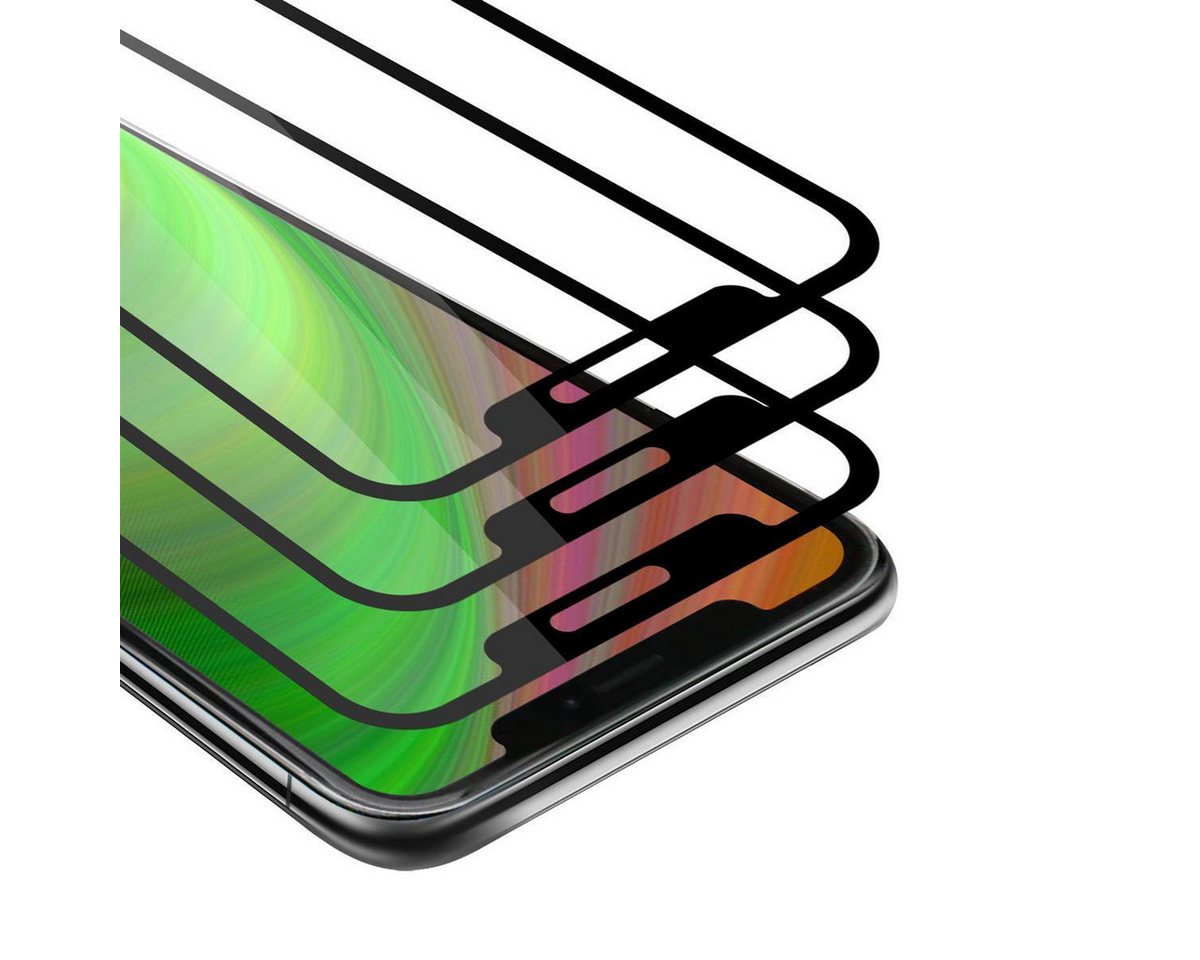 Cadorabo Schutzfolie für Apple iPhone 12 PRO MAX Schutzfolie, (3-St), 3x Vollbild Schutzglas Panzer Folie (Tempered) Display-Schutzglas von Cadorabo
