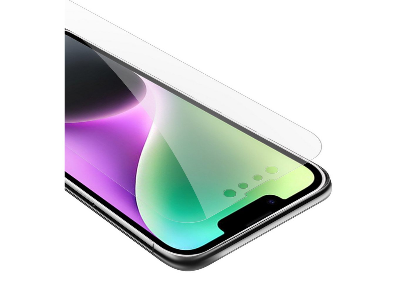 Cadorabo Schutzfolie Apple iPhone 14 PLUS, Schutzglas Panzer Folie (Tempered) Display-Schutzglas mit 3D Touch von Cadorabo