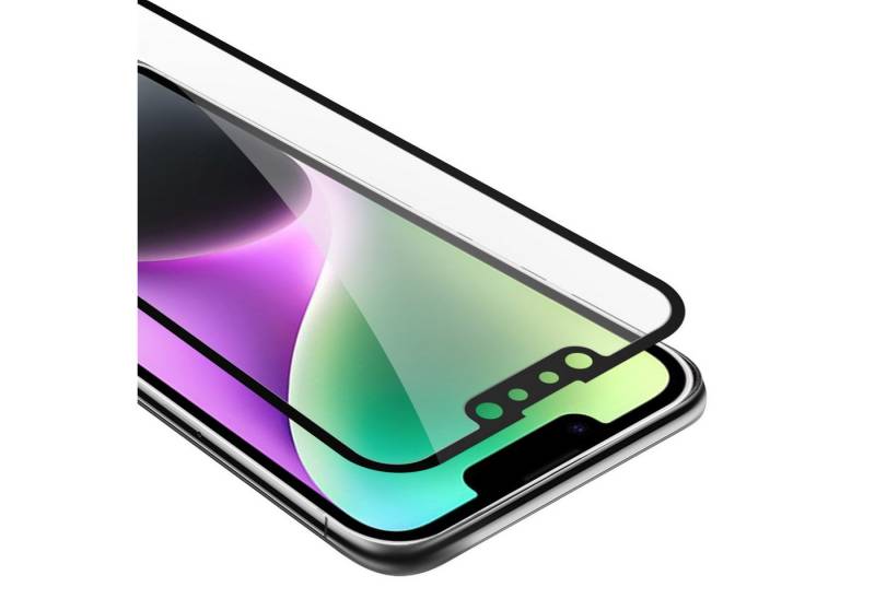 Cadorabo Schutzfolie für Apple iPhone 14 PLUS Schutzfolie, (1-St), Vollbild Schutzglas Panzer Folie (Tempered) Display Schutzfolie von Cadorabo