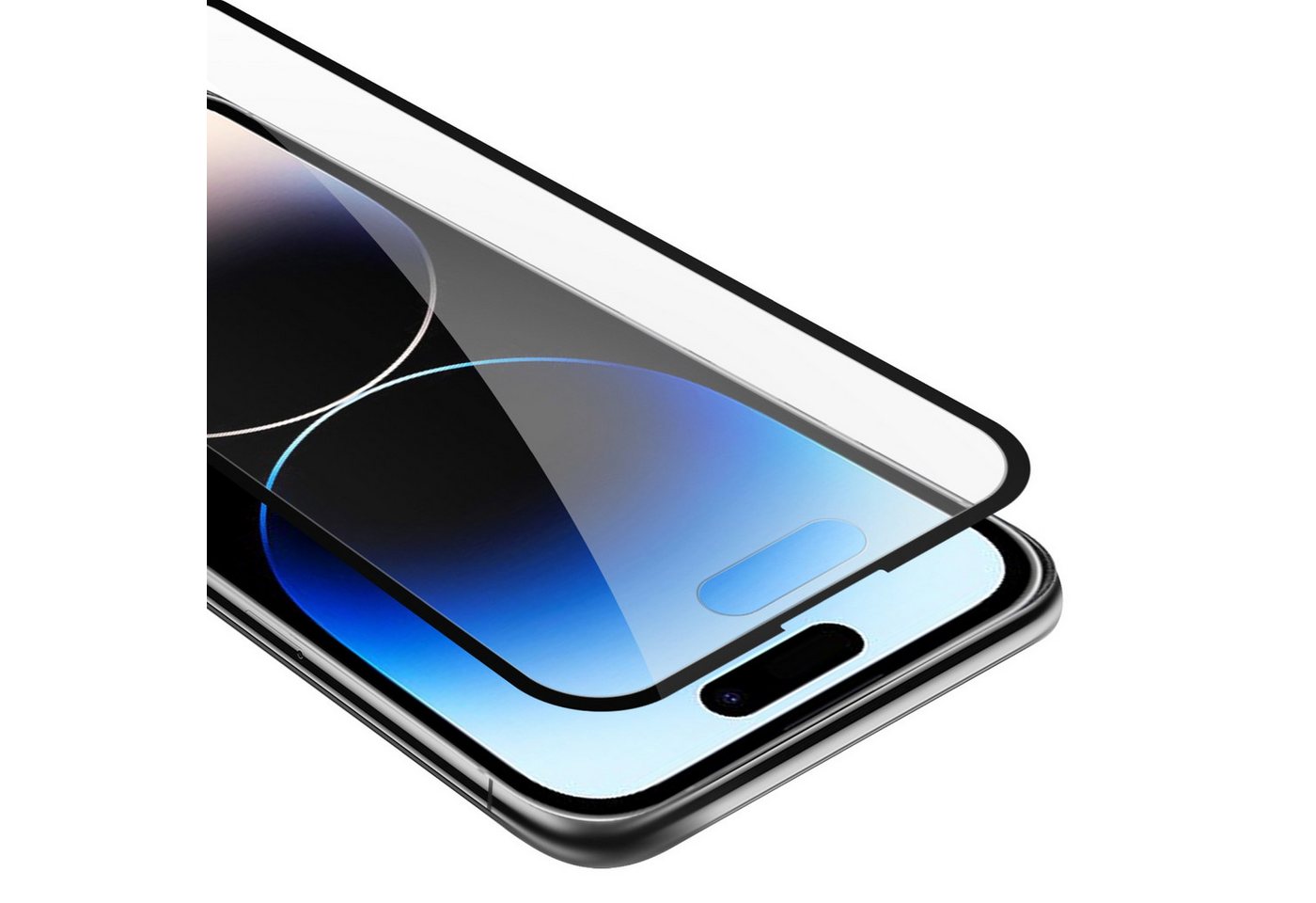 Cadorabo Schutzfolie für Apple iPhone 14 PRO MAX Schutzfolie, (1-St), Vollbild Schutzglas Panzer Folie (Tempered) Display Schutzfolie von Cadorabo