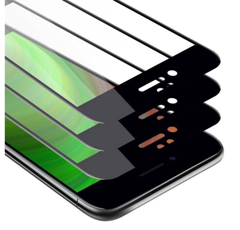 Cadorabo Schutzfolie für Apple iPhone 6 PLUS / 6S PLUS Schutzfolie, (3-St), 3x Vollbild Schutzglas Panzer Folie (Tempered) Display-Schutzglas von Cadorabo