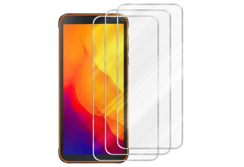 Cadorabo Schutzfolie für Blackview BV6300 PRO Schutzfolie, (3-St), 3x Schutzglas Panzer Folie (Tempered) Display Schutzfolie 3D Touch von Cadorabo