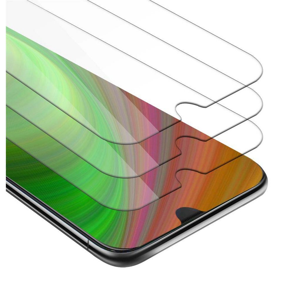 Cadorabo Schutzfolie für HTC Desire 19 PLUS Schutzfolie, (3-St), 3x Schutzglas Panzer Folie (Tempered) Display Schutzfolie 3D Touch von Cadorabo