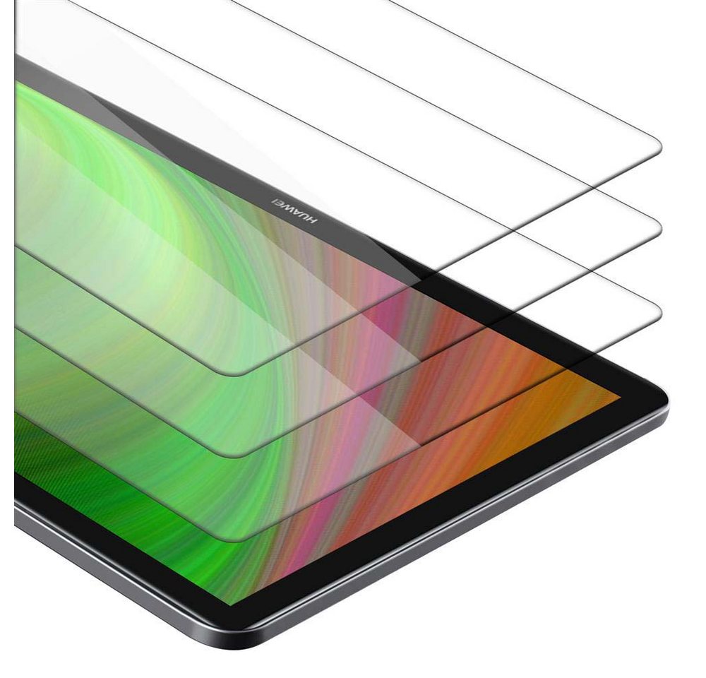 Cadorabo Schutzfolie Huawei MediaPad M5 / M5 PRO (10.8 Zoll), (3-St), 3x Schutzglas Panzer Folie (Tempered) Display-Schutzglas mit 3D Touch von Cadorabo