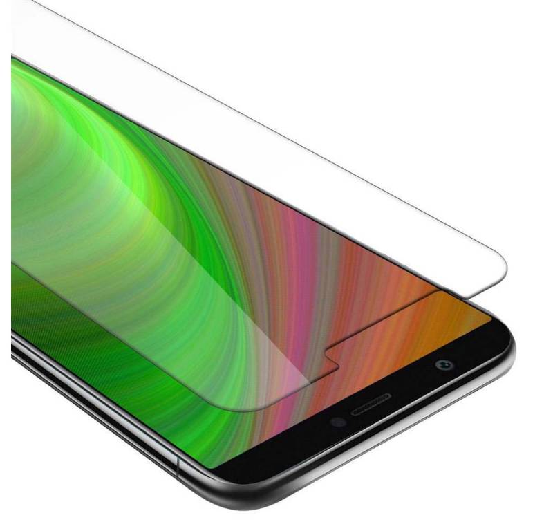 Cadorabo Schutzfolie für Huawei P SMART 2018 / Enjoy 7S Schutzfolie, (1-St), Schutzfolie Panzer Folie (Tempered) Display Schutzglas 3D Touch von Cadorabo