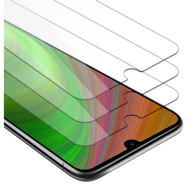 Cadorabo Schutzfolie für Huawei Y6 2019 Schutzfolie, (3-St), 3x Schutzglas Panzer Folie (Tempered) Display Schutzfolie 3D Touch von Cadorabo