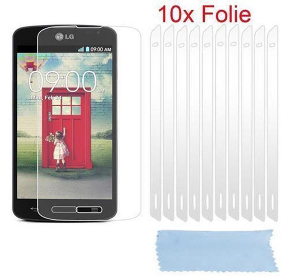 Cadorabo Schutzfolie für LG L90 (1. SIM), (1-St), 10x Displayschutzfolien von Cadorabo