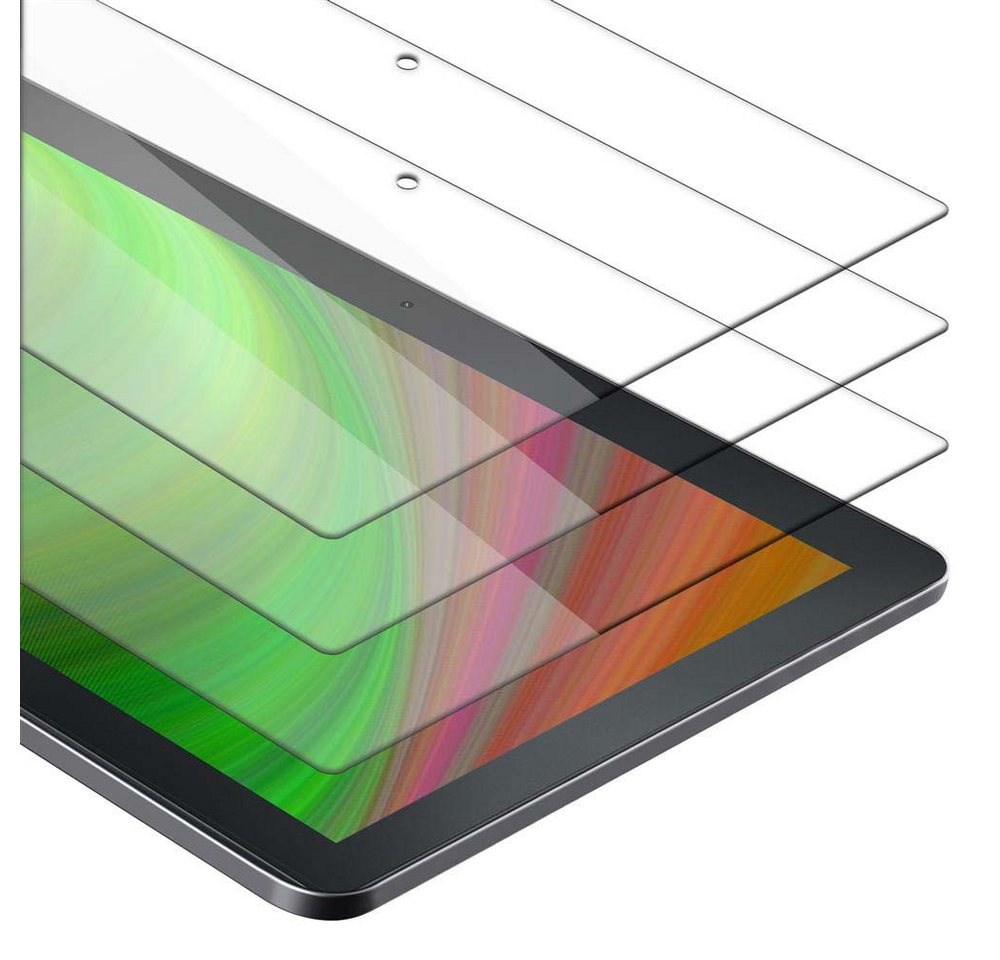 Cadorabo Schutzfolie für Lenovo Tab 4 10 (10.1 Zoll) Schutzfolie, (3-St), 3x Schutzfolie Panzer Folie (Tempered) Display Schutzglas 3D Touch von Cadorabo