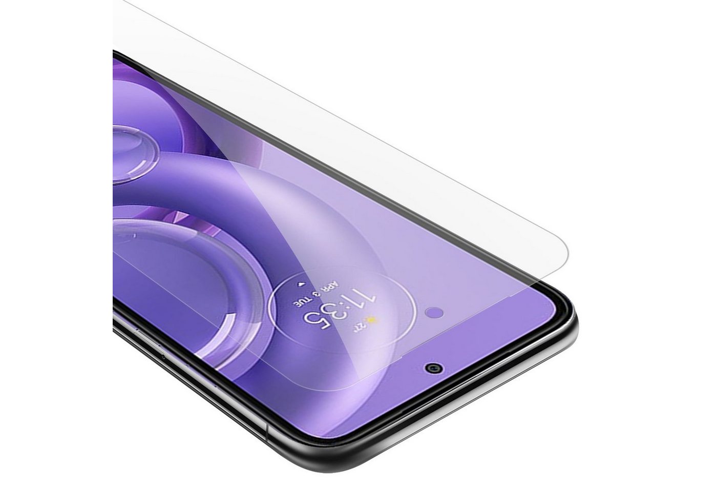 Cadorabo Schutzfolie für Motorola EDGE 30 NEO Schutzfolie, (1-St), Schutzfolie Panzer Folie (Tempered) Display Schutzglas 3D Touch von Cadorabo