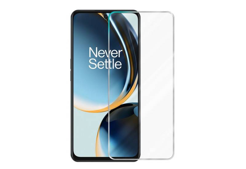 Cadorabo Schutzfolie für OnePlus Nord CE 3 Lite 5G Schutzfolie, (1-St), Schutzfolie Panzer Folie (Tempered) Display Schutzglas 3D Touch von Cadorabo