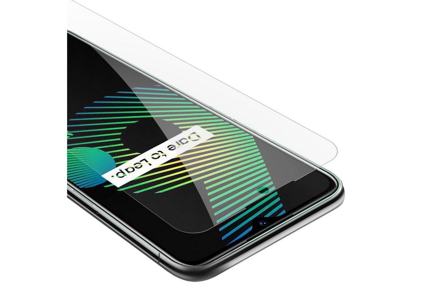 Cadorabo Schutzfolie für Realme 5 / 5i / 6i / C3 Schutzfolie, (1-St), Schutzfolie Panzer Folie (Tempered) Display Schutzglas 3D Touch von Cadorabo