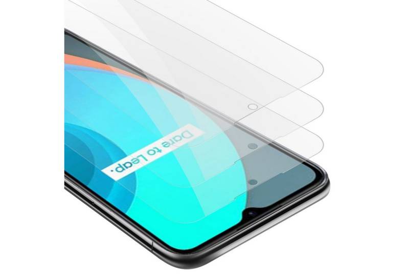 Cadorabo Schutzfolie für Realme C11 2020 Schutzfolie, (3-St), 3x Schutzglas Panzer Folie (Tempered) Display Schutzfolie 3D Touch von Cadorabo