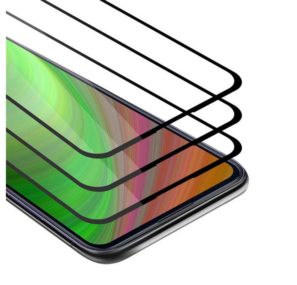 Cadorabo Schutzfolie für Samsung Galaxy A11 / M11 Schutzfolie, (3-St), 3x Vollbild Schutzglas Panzer Folie (Tempered) Display-Schutzglas von Cadorabo