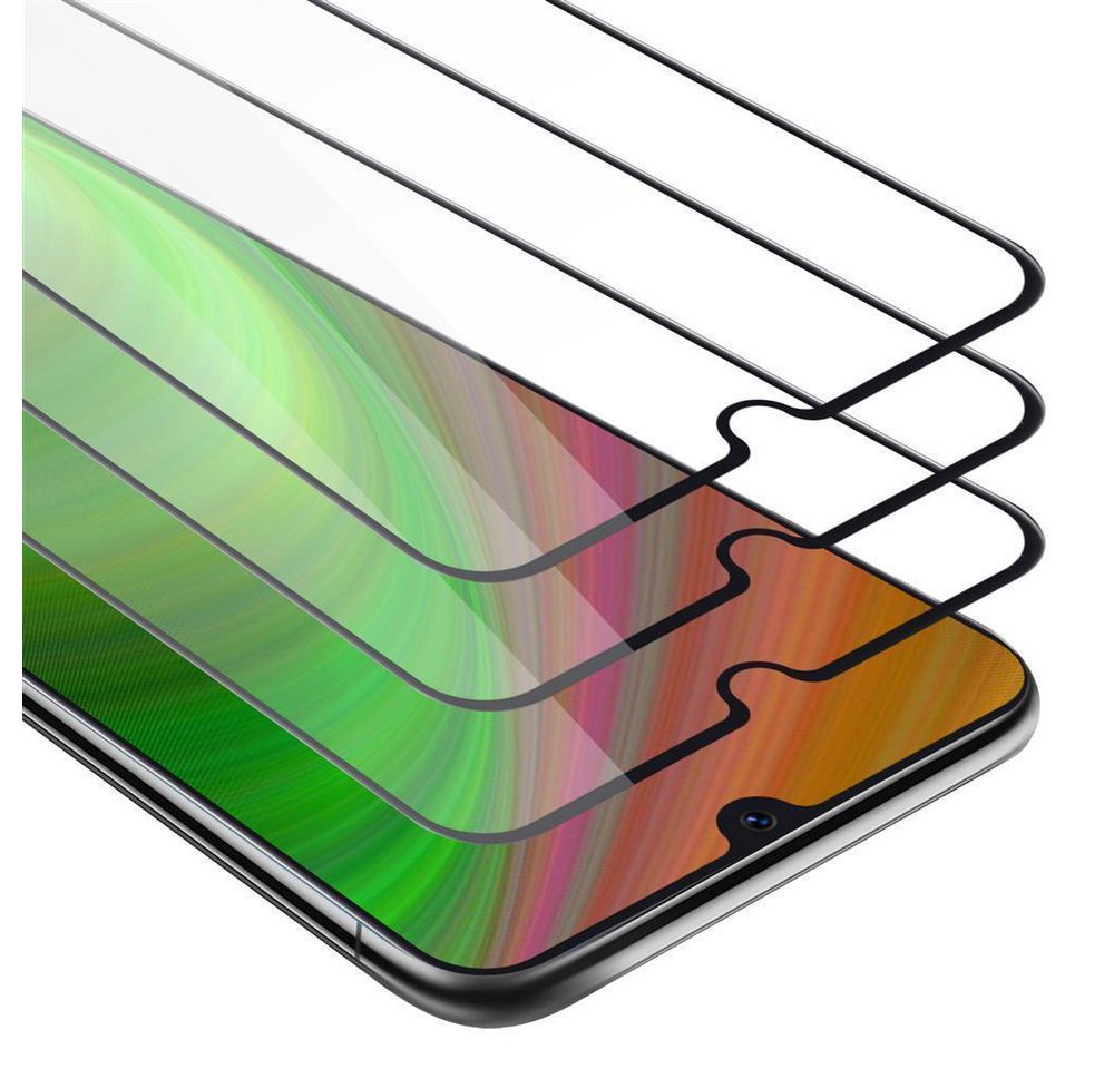 Cadorabo Schutzfolie für Samsung Galaxy A50 4G / A50s / A30s Schutzfolie, (3-St), 3x Vollbild Schutzglas Panzer Folie (Tempered) Display-Schutzglas von Cadorabo