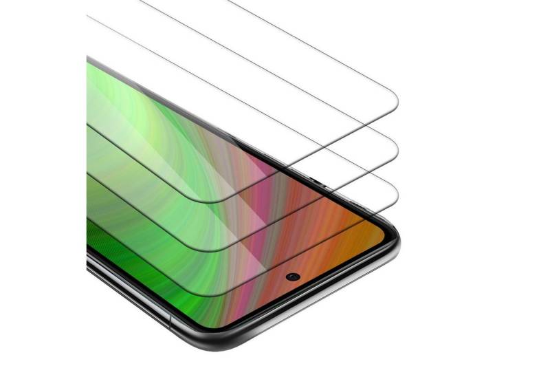 Cadorabo Schutzfolie für Samsung Galaxy A52 (4G / 5G) / A52s Schutzfolie, (3-St), 3x Schutzglas Panzer Folie (Tempered) Display Schutzfolie 3D Touch von Cadorabo