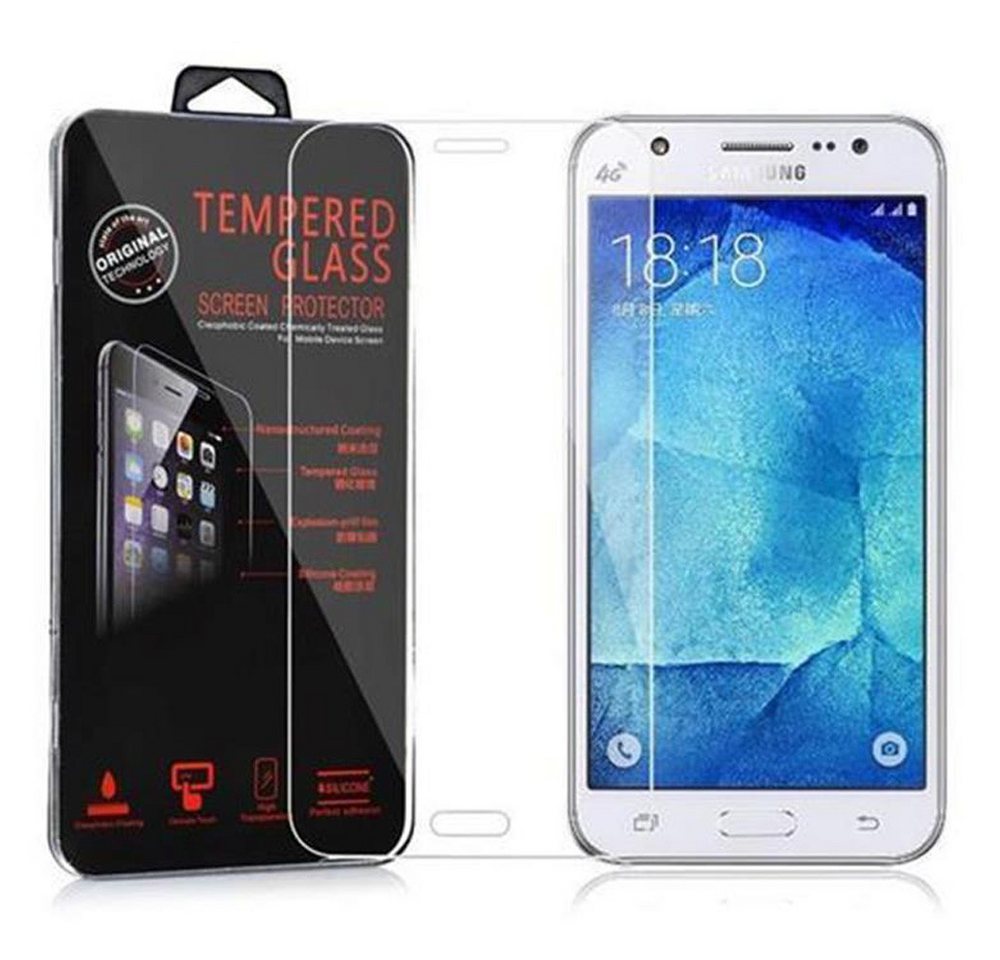 Cadorabo Schutzfolie Samsung Galaxy J7 2015, (1-St), Schutzglas Panzer Folie (Tempered) Display-Schutzglas mit 3D Touch von Cadorabo