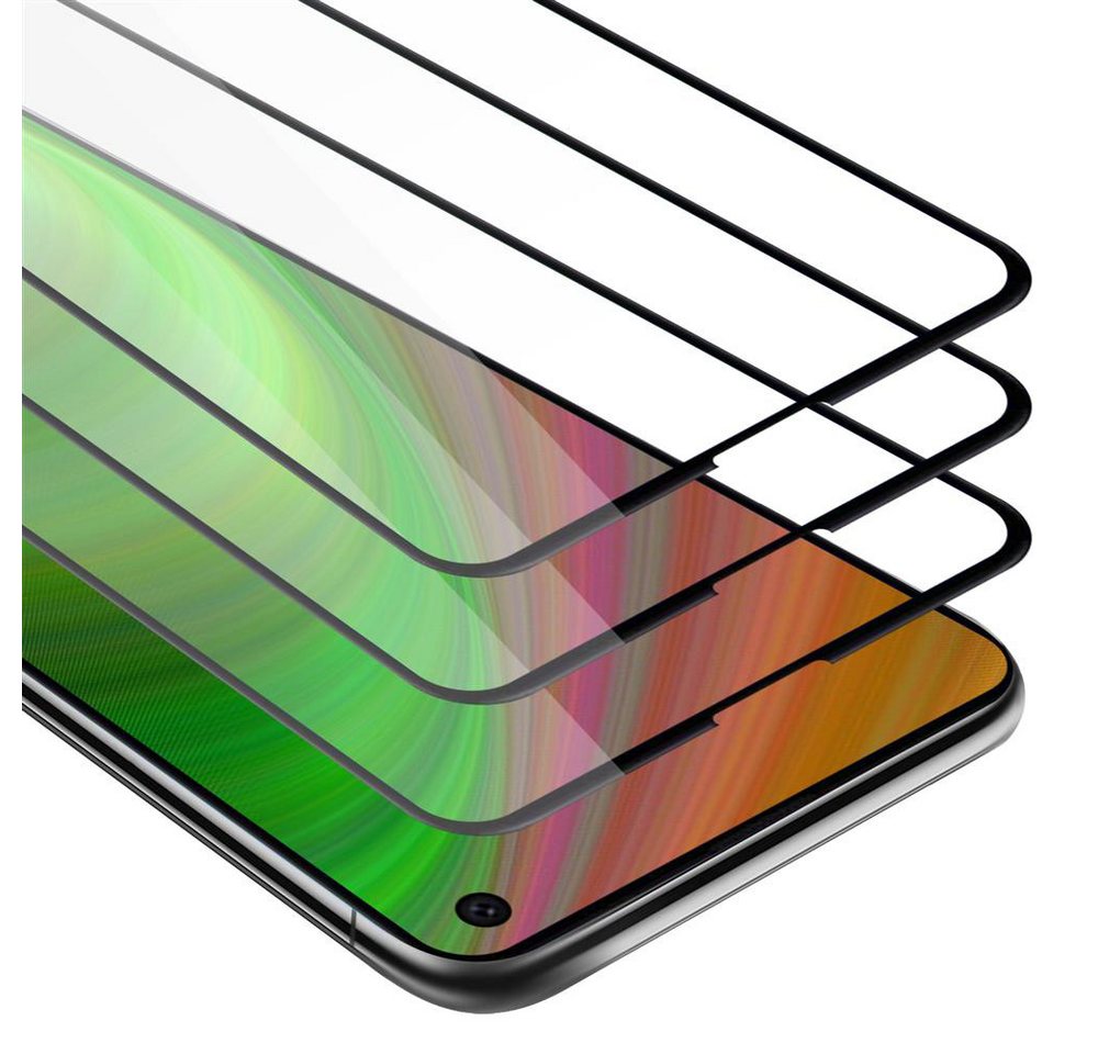 Cadorabo Schutzfolie für Samsung Galaxy S10e Schutzfolie, (3-St), 3x Vollbild Schutzglas Panzer Folie (Tempered) Display-Schutzglas von Cadorabo