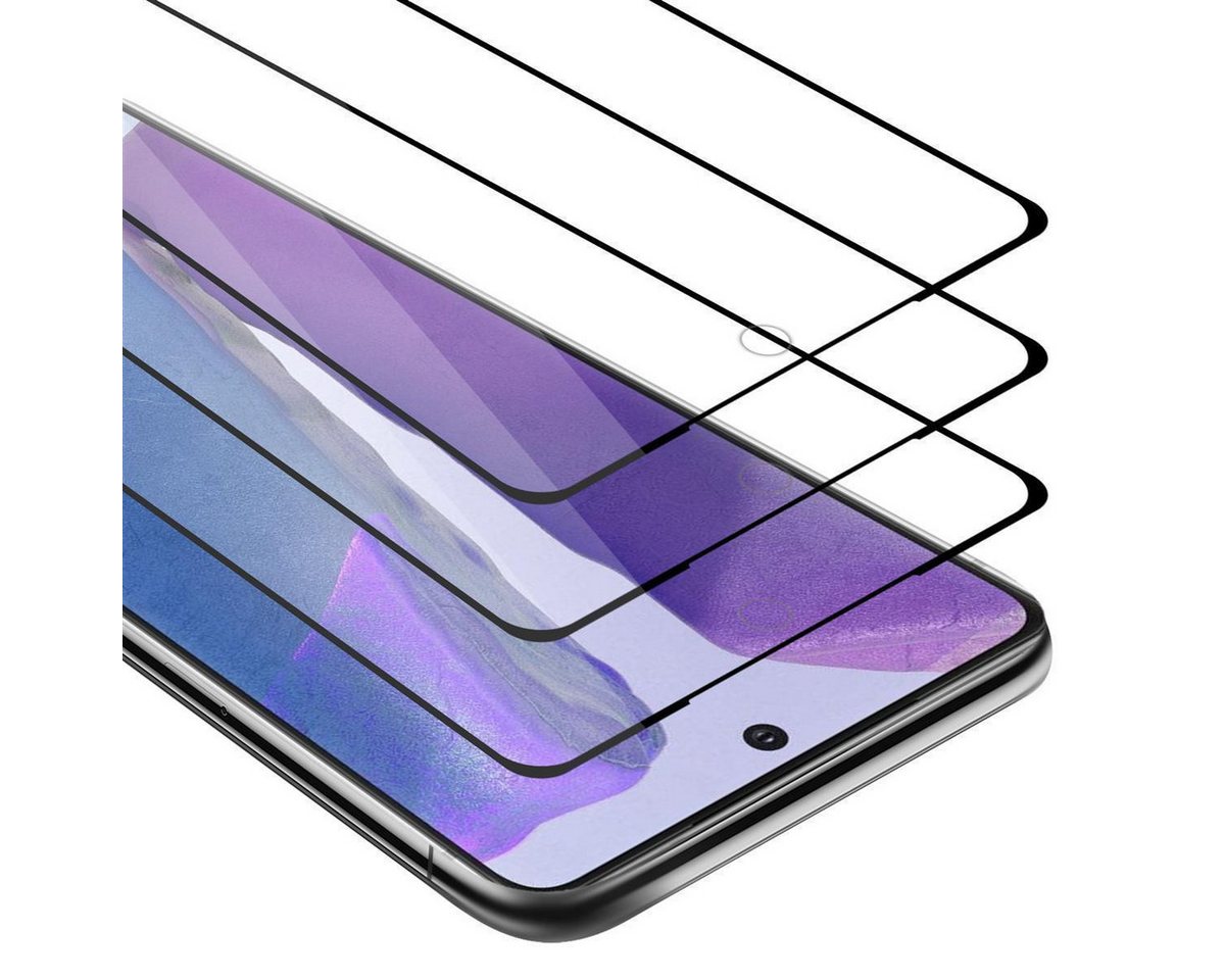 Cadorabo Schutzfolie für Samsung Galaxy S20 Schutzfolie, (1-St), Vollbild Schutzglas Panzer Folie (Tempered) Display Schutzfolie von Cadorabo