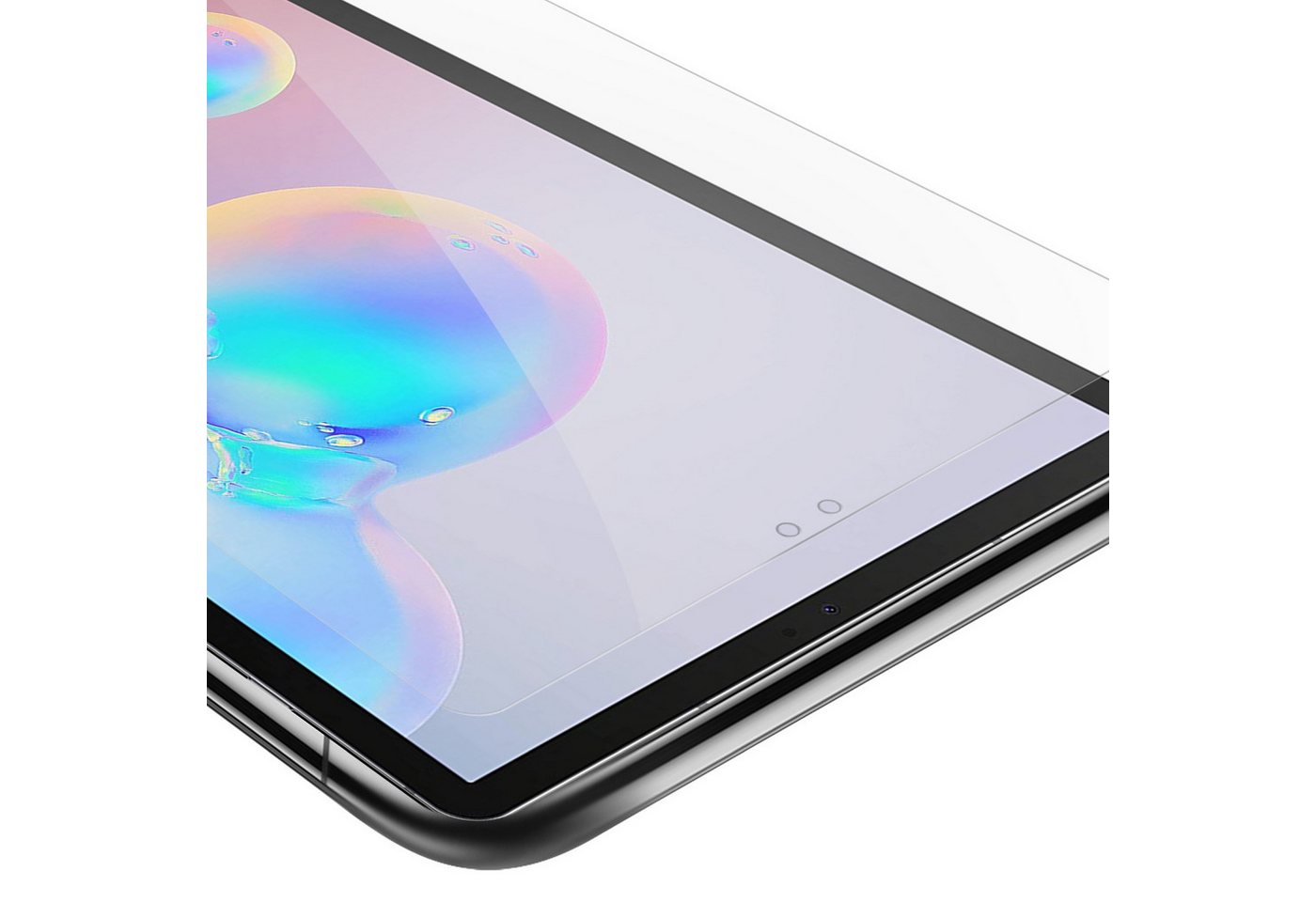 Cadorabo Schutzfolie Samsung Galaxy Tab S6 (10.5 Zoll), Schutzglas Panzer Folie (Tempered) Display-Schutzfolie mit 3D Touch von Cadorabo