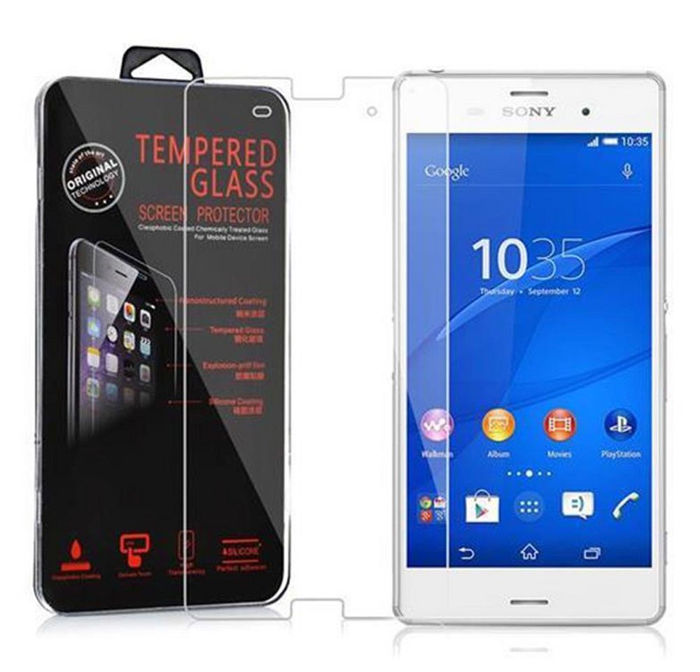 Cadorabo Schutzfolie für Sony Xperia Z3 Schutzfolie, (1-St), Schutzfolie Panzer Folie (Tempered) Display Schutzglas 3D Touch von Cadorabo
