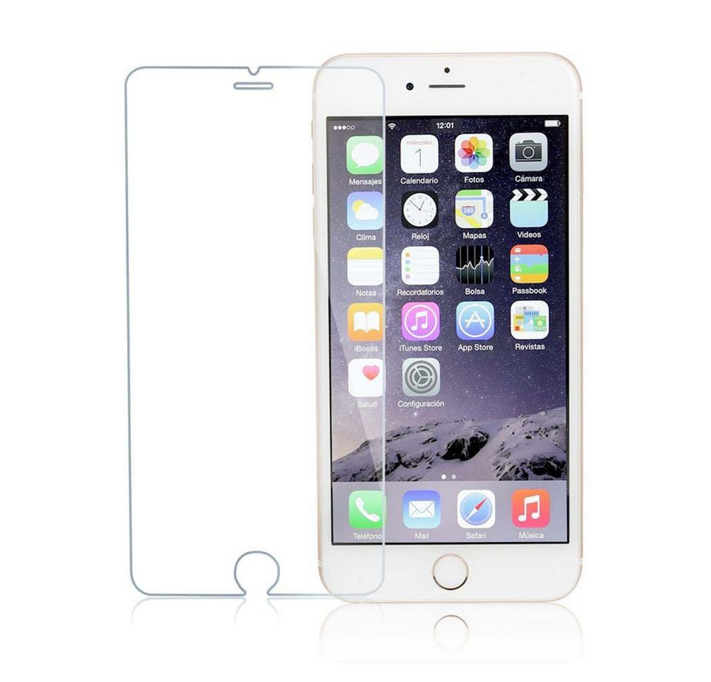 Cadorabo Schutzfolie für Apple iPhone 6 PLUS / 6S PLUS Schutzfolie, Schutzglas Panzer Folie (Tempered) Display-Schutzfolie mit 3D Touch von Cadorabo