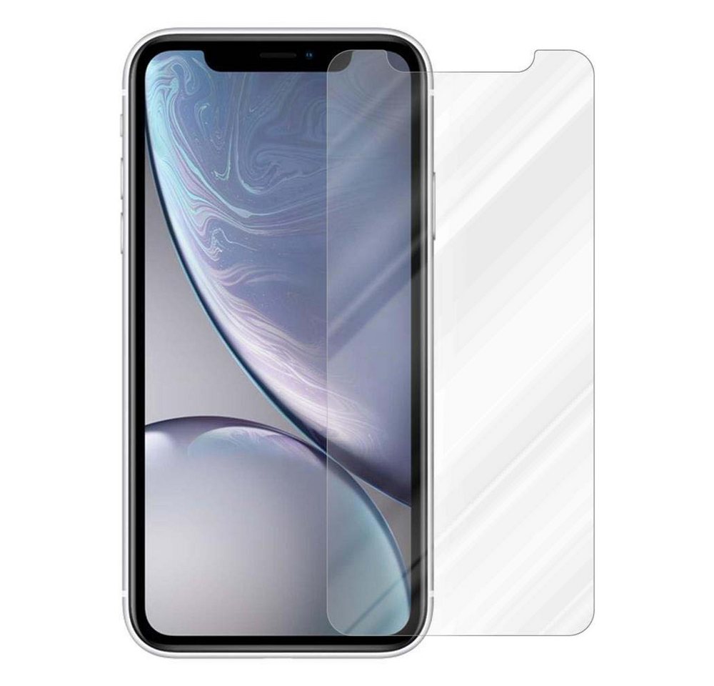 Cadorabo Schutzfolie für Apple iPhone XR Schutzfolie, Schutzglas Panzer Folie (Tempered) Display-Schutzfolie mit 3D Touch von Cadorabo