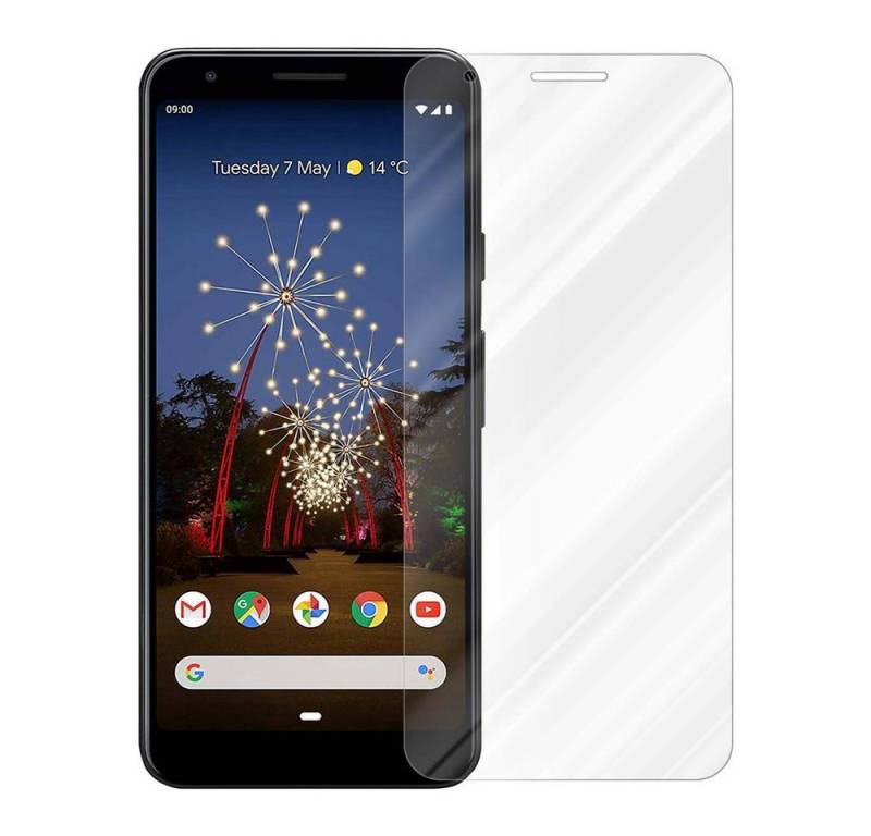 Cadorabo Schutzfolie Tempered Retail Packaging, (Google PIXEL 3A XL), Schutzglas Panzer Folie (Tempered) Display-Schutzglas mit 3D Touch von Cadorabo