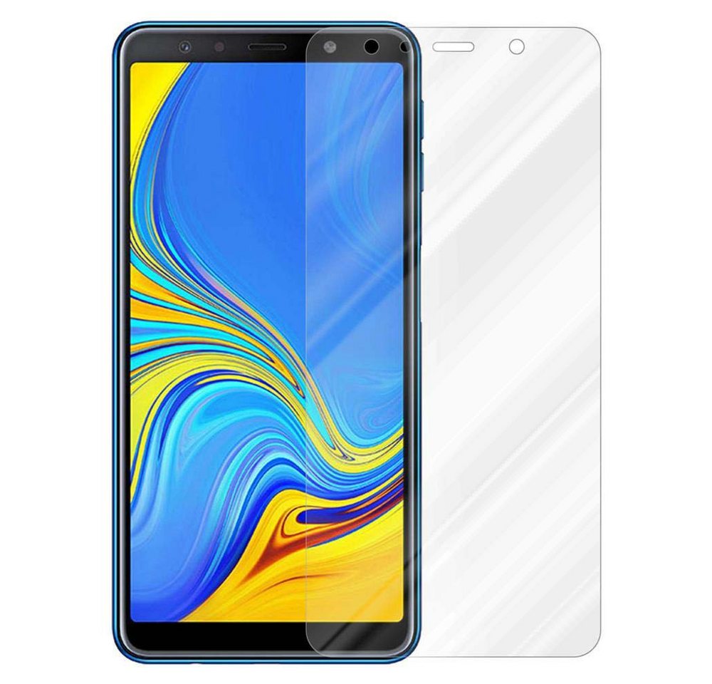 Cadorabo Schutzfolie Tempered Retail Packaging, (Samsung Galaxy A6 2018), Schutzglas Panzer Folie (Tempered) Display-Schutzglas mit 3D Touch von Cadorabo