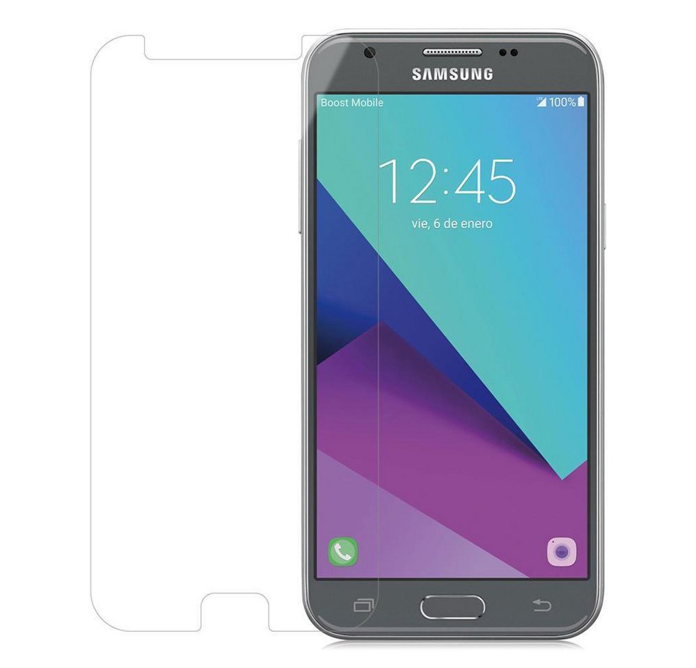Cadorabo Schutzfolie Tempered Retail Packaging, (Samsung Galaxy J3 2017), Schutzglas Panzer Folie (Tempered) Display-Schutzglas mit 3D Touch von Cadorabo