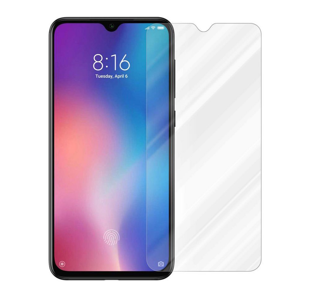 Cadorabo Schutzfolie Tempered Retail Packaging, (Xiaomi Mi 9 SE), Schutzglas Panzer Folie (Tempered) Display-Schutzglas mit 3D Touch von Cadorabo