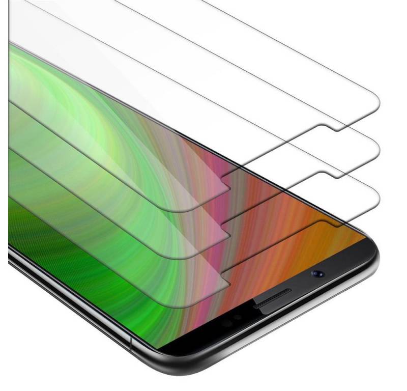 Cadorabo Schutzfolie für Vivo V7 PLUS Schutzfolie, (3-St), 3x Schutzglas Panzer Folie (Tempered) Display Schutzfolie 3D Touch von Cadorabo