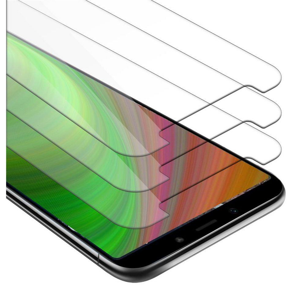 Cadorabo Schutzfolie für Xiaomi Mi A2 / Mi 6X Schutzfolie, (3-St), 3x Schutzglas Panzer Folie (Tempered) Display Schutzfolie 3D Touch von Cadorabo